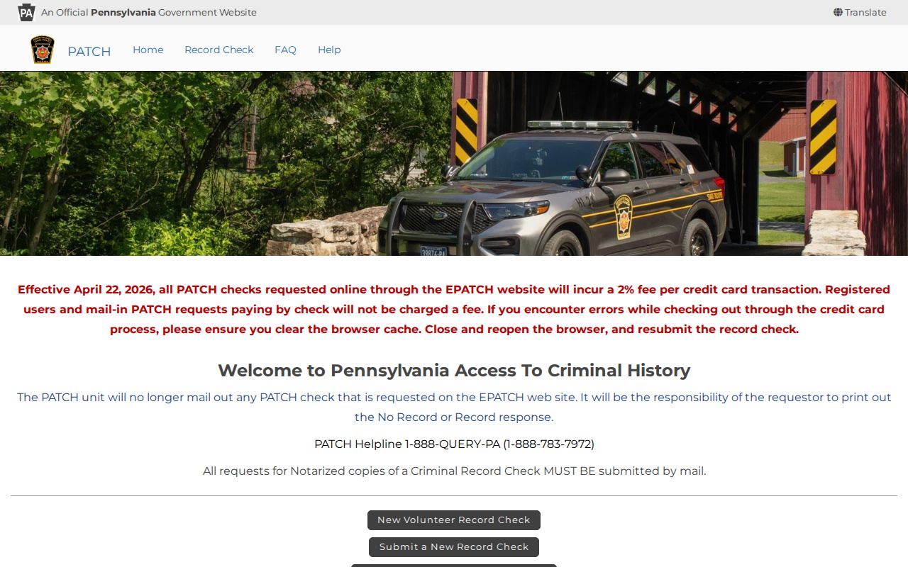 Lackawanna County criminal history PATCH portal