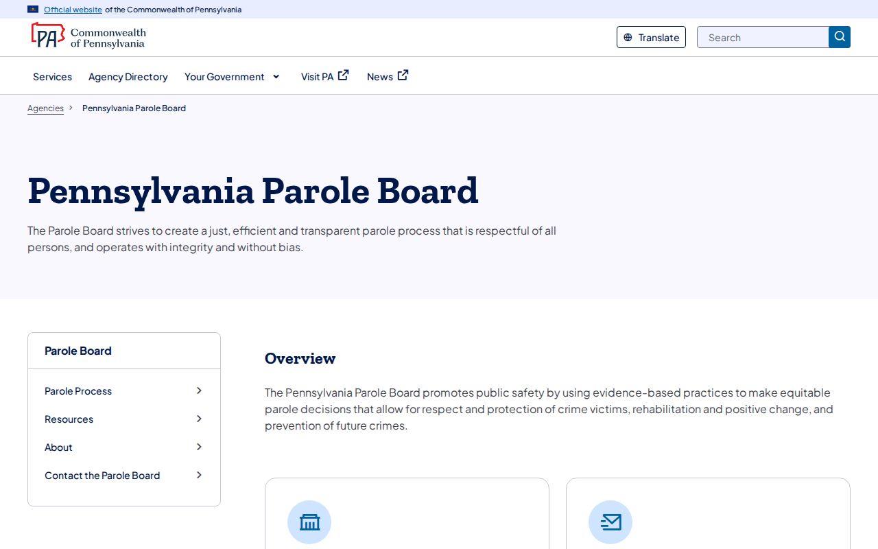 Lackawanna County criminal supervision and Pennsylvania Parole Board